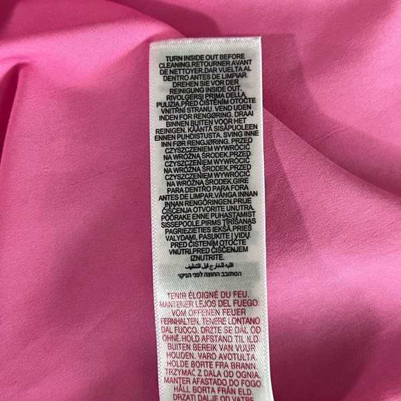 Never Fully Dressed layered ruffled mini dress in tiered red and pink. Size 2. - Picture 7 of 7